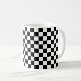 Caneca De Café Classic black checkerboard