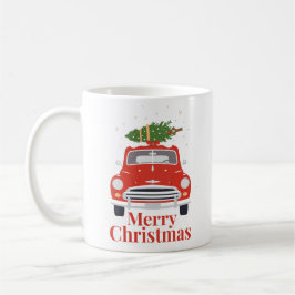 Caneca De Café Classic Christmas Car