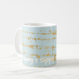 Caneca de café "Classic Dourado/Blue Mamãe Sippy C