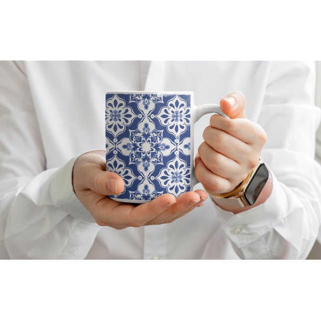 Caneca De Café Classic Floral Ceramic Mediterranean Tile Mugs (Criador carregado)