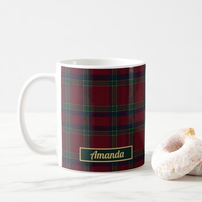 Caneca De Café Classic Heritage Tartan Christmas Mug (Com Donut)