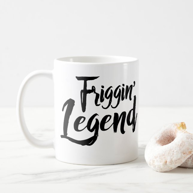 Caneca De Café Classic Mug - Friggin' Legend (Com Donut)
