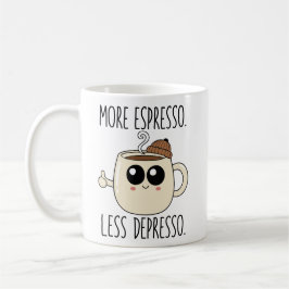 Caneca De Café Classic Mug - More Espresso. Less Depresso.