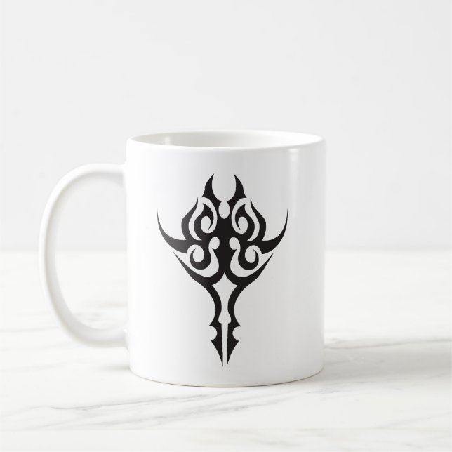 Caneca De Café Classic Tattoo Inspired Line Art Design (Esquerda)