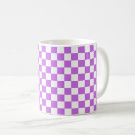 Caneca De Café Classic visual magenta checkerboard 