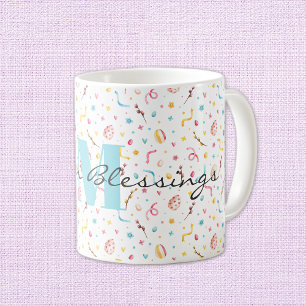 Caneca de Café Clássica 11oz com Bênçãos de Páscoa