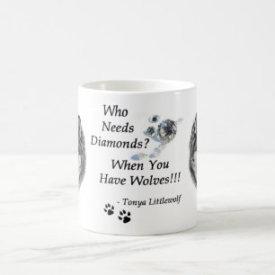 Caneca de café clássica da coleção do diamante