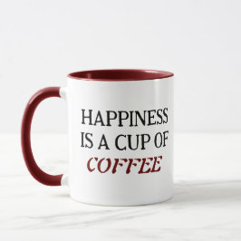 Caneca de Café Clássica de Duas Cores