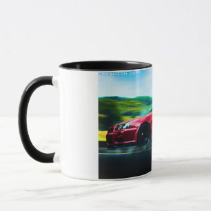 caneca de café clássica do carro esportivo 2000
