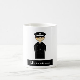 Caneca de café clássica do polícia
