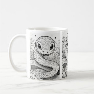 Caneca De Café Clássica Mug, 11 oz, Dragão Mug, Café, Cobra