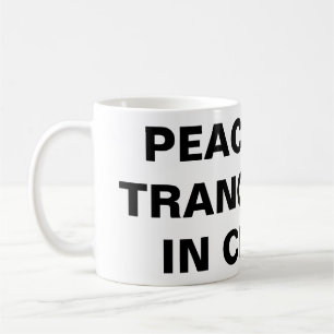 Caneca De Café Clássica "Paz E Tranquilidade No Cristo"