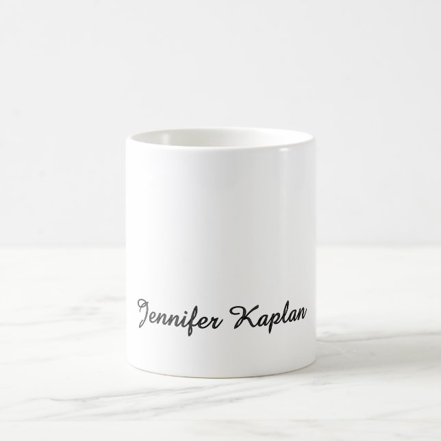 Caneca De Café Classical Handwriting Minimalist Professional (Centro)