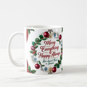 Caneca De Café Clássico “Alegre Tudo & Feliz Sempre” 