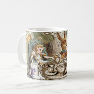 Caneca De Café Clássico Aventuras de Alice Festa do Chá no País d