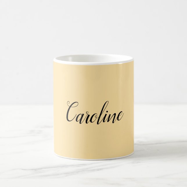 Caneca De Café Clássico - Beige Simples Simples (Centro)