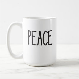 Caneca De Café Clássico Café Mug: PEACE