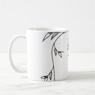 Caneca de Café Clássico com Monograma de Casamento