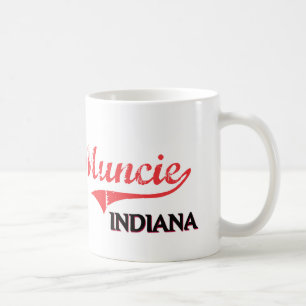 Caneca De Café Clássico da cidade de Muncie Indiana
