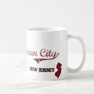 Caneca De Café Clássico da cidade de New-jersey da cidade do