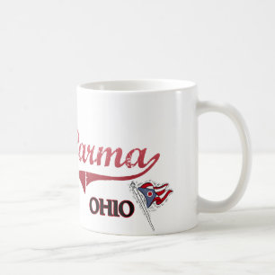 Caneca De Café Clássico da cidade de Parma Ohio