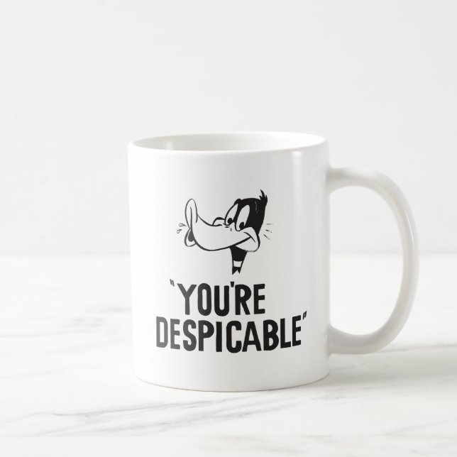 Caneca De Café Clássico DAFFY DUCK™ "Você é Desprezível" (Direita)