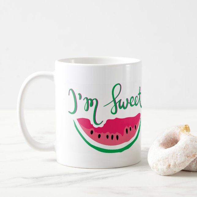 Caneca De Café Clássico de 11 oz branco (Com Donut)
