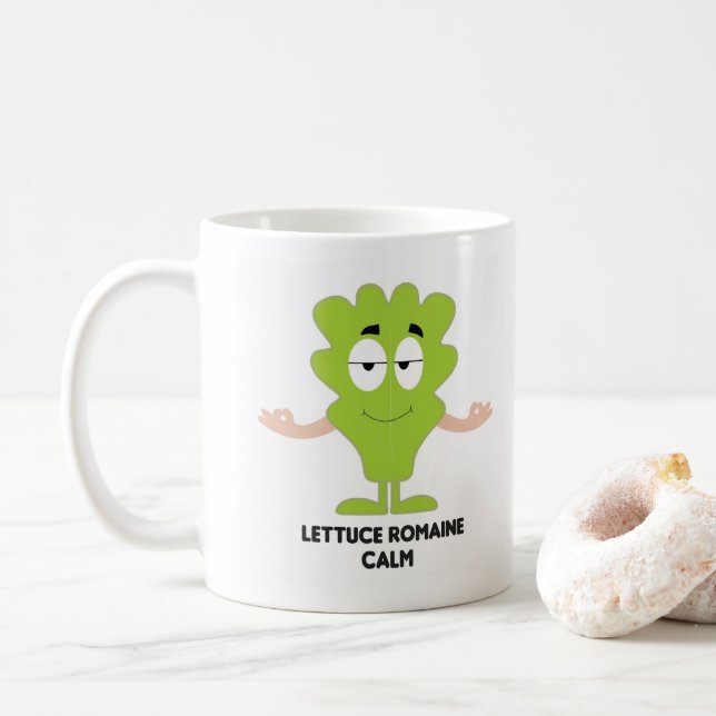 Caneca De Café Clássico de 11 oz branco (Com Donut)