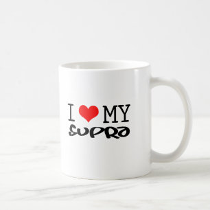 Caneca De Café Clássico "eu amo meu supra" design
