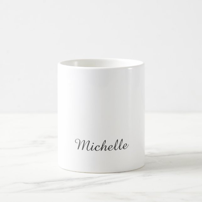 Caneca De Café Clássico Exclusivo Profissional Simples Seu Nome (Centro)