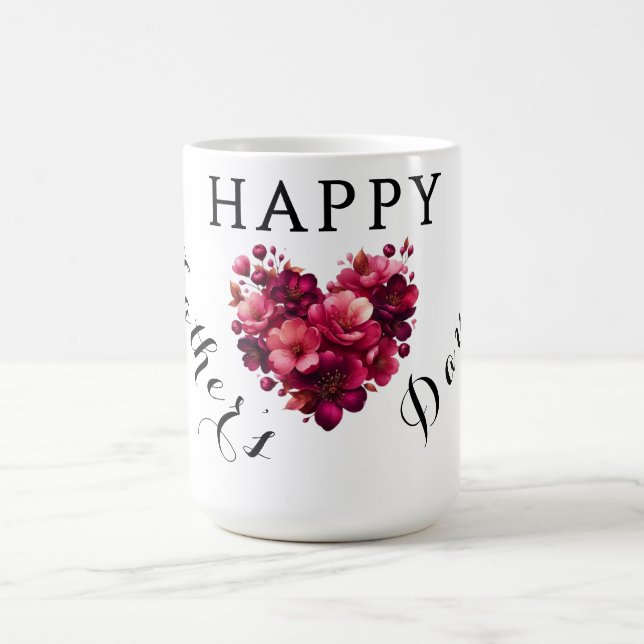 Caneca De Café Clássico Feliz Dia do Pai Coffee Mug (Centro)