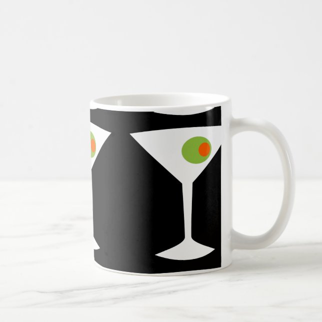 Caneca De Café Clássico filme Martini Café Mug (Preto) (Direita)