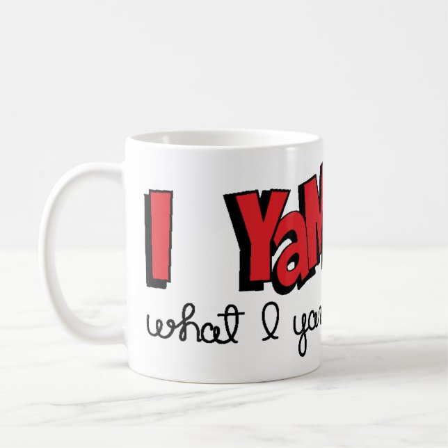Caneca De Café Clássico "I Yam What I Yam" (Esquerda)