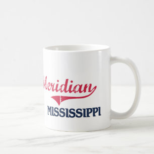 Caneca De Café Clássico meridiano da cidade de Mississippi