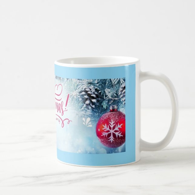 Caneca De Café Clássico Mug Feliz Natal (Direita)