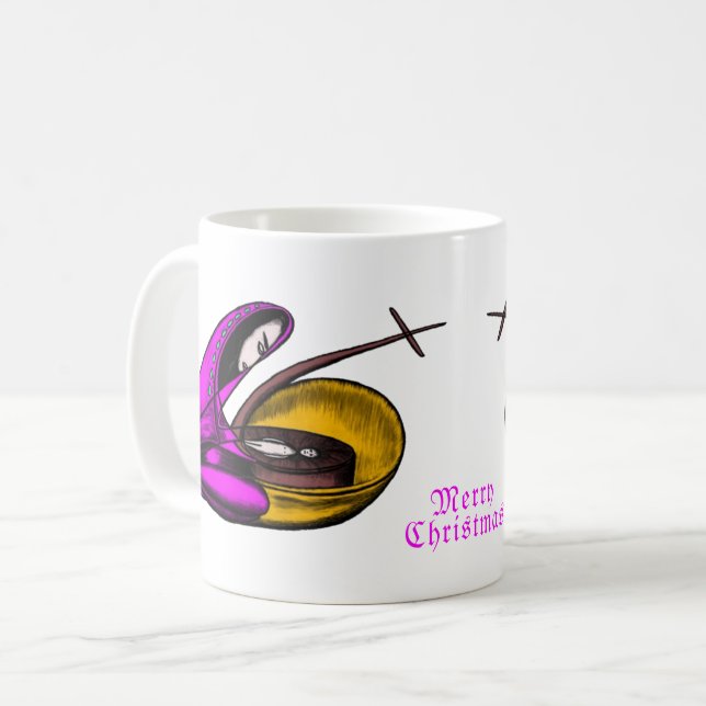 Caneca De Café Clássico Mug Feliz Natal (Frente Esquerda)