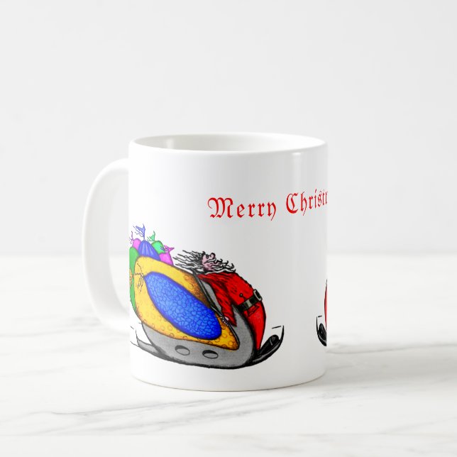 Caneca De Café Clássico Mug Feliz Natal (Frente Esquerda)