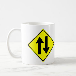 Caneca De Café Clássico Muito Divertido Sinais De Tráfego De Du