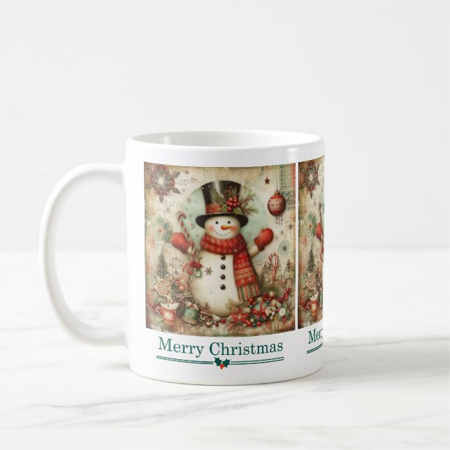 Caneca De Café Clássico Snowman Mug (Esquerda)