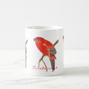 Caneca De Café Clássico vermelho tropical de Thunder_Cove do