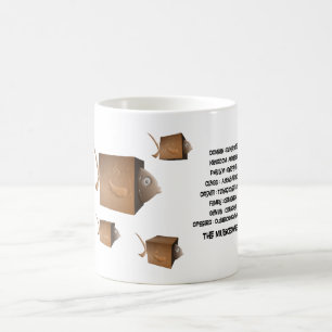 Caneca De Café Classificação científica para o peixe-caixa-música