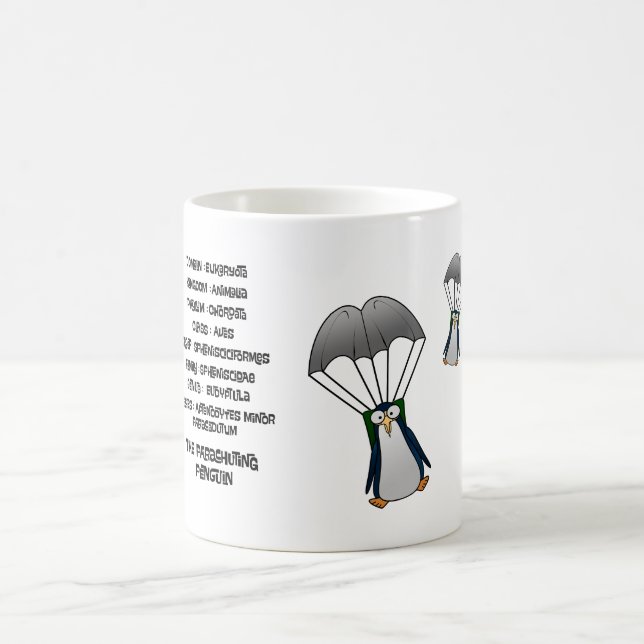 Caneca De Café Classificação científica para o pinguim de paraque (Centro)