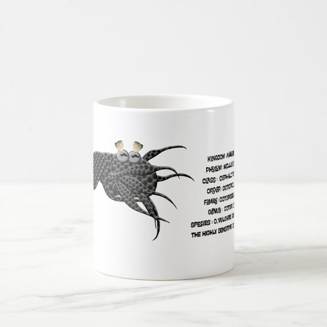 Caneca De Café Classificação científica para o polvo vulgaris (Centro)
