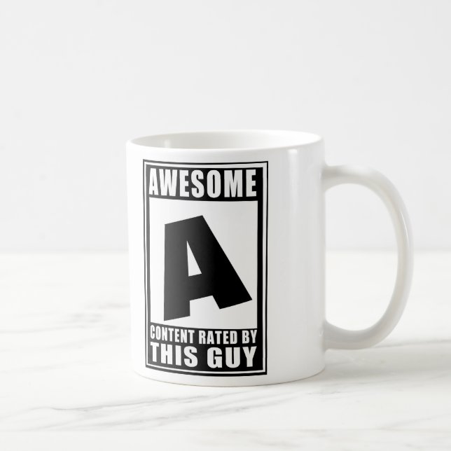 Caneca De Café Classificado em A para incrível (Direita)