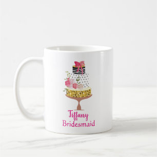 Caneca De Café Classy Cake Bridesmaid