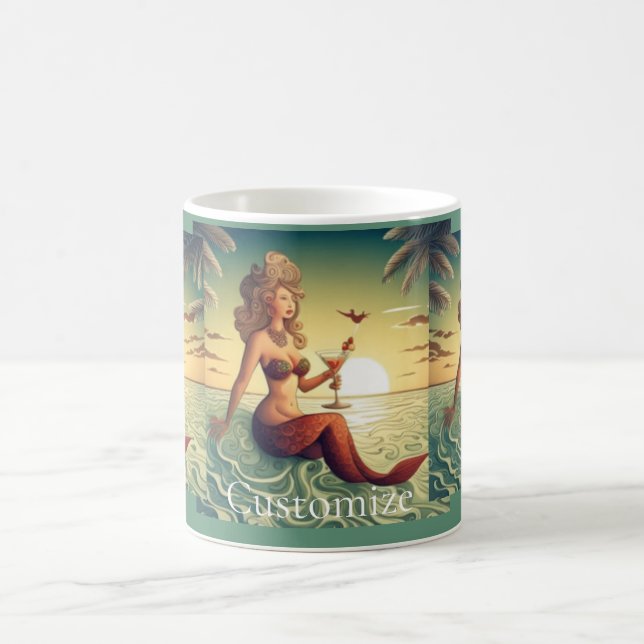 Caneca De Café Classy Martini Mermaid Thunder_Cove (Centro)
