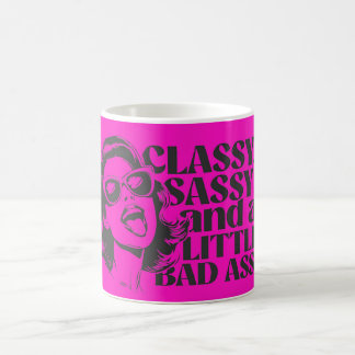 Caneca De Café Classy, Sassy & Bad Assy Pink Coffee Mug