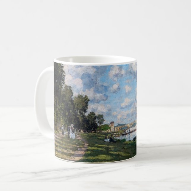 Caneca De Café Claude Monet - A Bacia do Argenteuil (Frente Esquerda)