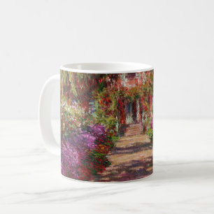 Caneca De Café Claude Monet A Pathway in Monet's Garden