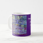 Caneca De Café Claude Monet, A Ponte Japonesa, Citação<br><div class="desc">Claude Monet,  A Ponte Japonesa,  Citação</div>